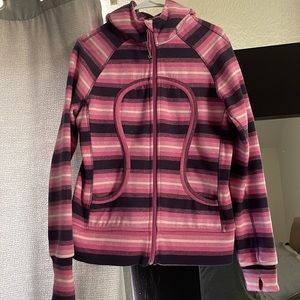 Lululemon Scuba Full Zip Sweater. Pink Zip Up.
